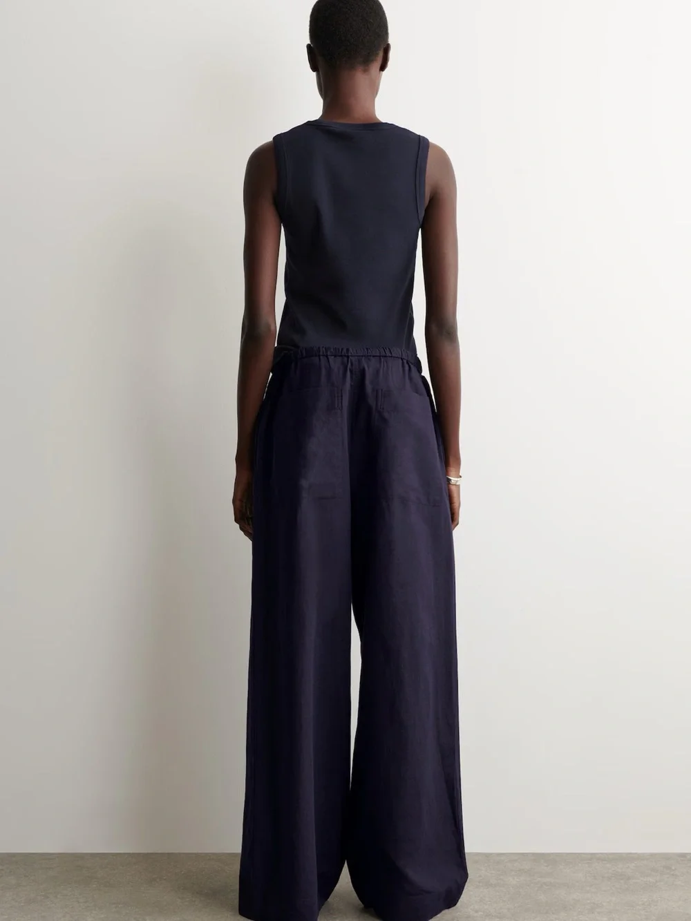 NWT (size 2) COS WIDE-LEG LINEN DRAWSTRING PANTS